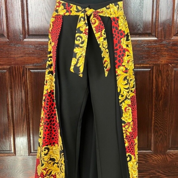 7th Avenue Design Studio NY&C Mixed Print Open Front Skirt with Pants Medium New - Picture 1 of 5